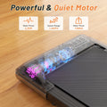 Walking Pad 2 in 1 Under Desk Treadmill, 2.5HP Low Noise Walking Pad Running Jogging Machine with Remote Control for Home Office, Lightweight Portable Desk Treadmill Installation Free