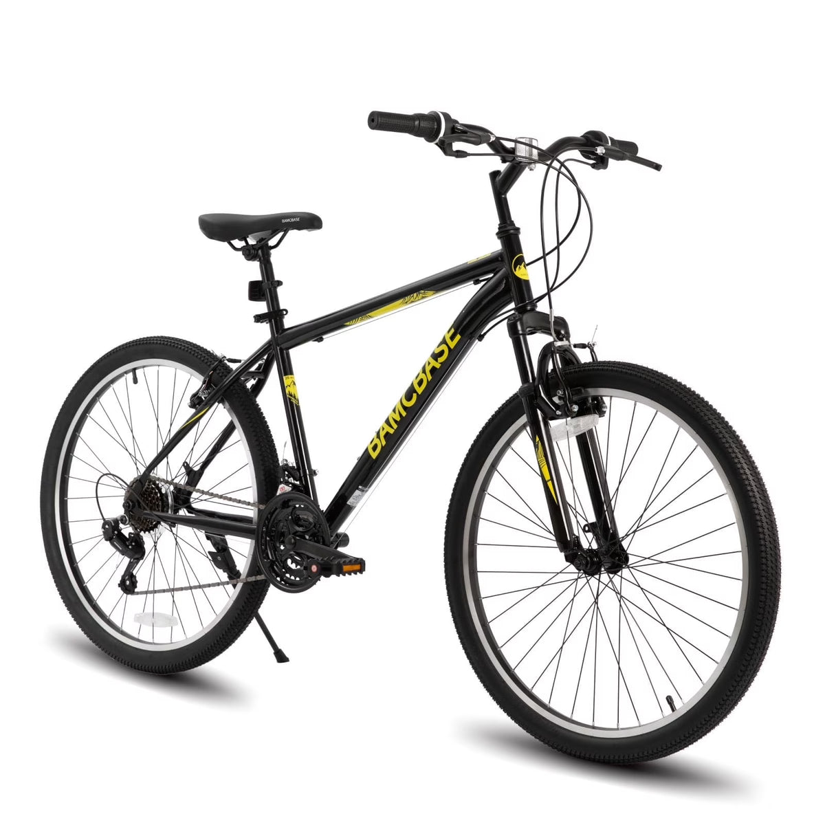 Hiland 26 27.5 29 in Mountain Bike, Mens Womens MTB with 21 Speeds, High - Tensile Steel Frame, V Brake, Hardtail Bicycle for Adults
