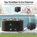 Ice Bath Chiller for Cold Plunge Tubs, 0.8HP Professional Cold Therapy Chiller with Wheels, WiFi App Control, Built-in Pump, 2 Filters & 3 Hoses