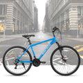Hiland 26 27.5 29 in Mountain Bike, Mens Womens MTB with 21 Speeds, High - Tensile Steel Frame, V Brake, Hardtail Bicycle for Adults